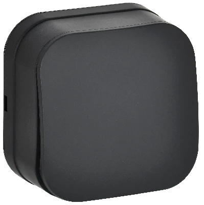 GLORY Выключатель 1-клавишный для открытой установки 10А ВС20-1-0-ХЧм черный матовый IEK