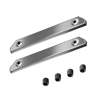 Комплект прямых соединителей (2 соединителя + 4 винта) для профиля в натяжной потолок