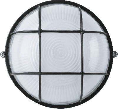 Светильник НПП-60w термостойкий круглый с решеткой IP54 черный Navigator Group 94812 17087