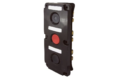 Пост кнопочный ПКЕ 112-3 У3, красная и две черные кнопки, IP40 TDM