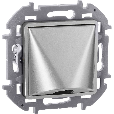 Вывод кабеля с зажимом для крепления INSPIRIA алюминий Legrand 673892