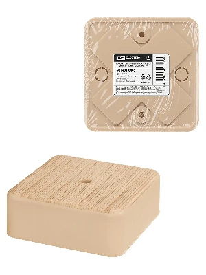 Коробка распаячная КР 75х75х28 ОП сосна IP40, инд. штрихкод