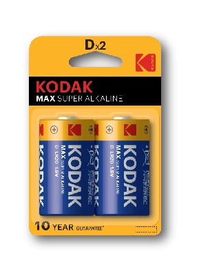 Батарейка Kodak LR20-2BL MAX SUPER Alkaline [KD-2] (20/100/3200)