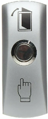 Кнопка выхода накладная металическая 81х32х25мм