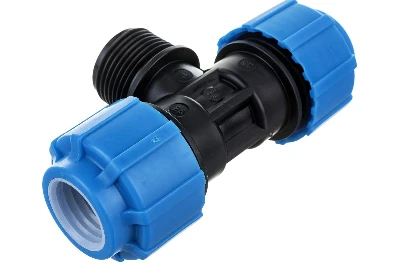 Тройник ПНД компрессионный НР 25 х 1' х 25 Политэк 51250125