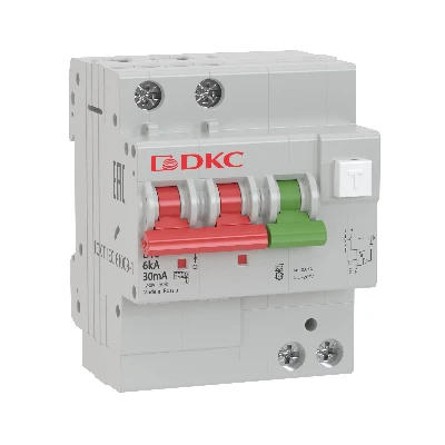 Выключатель автоматический дифференциального тока двухполюсный MDV63, 16А, 30мА, тип A, C, 6кА, электромеханический, серии YON PRO DKC MDV63-22C16-A