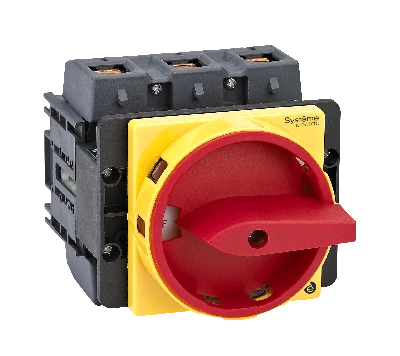 ВЫКЛЮЧАТЕЛЬ-РАЗЪЕДИНИТЕЛЬ 3P 175A С КРАСНОЙ РУКОЯТКОЙ НА ДВЕРЦУ 4 ВИНТАМИ