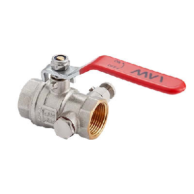 Кран шаровый 1/2' ВВ с дренажем и воздухоотводчиком MVI BV.630.04