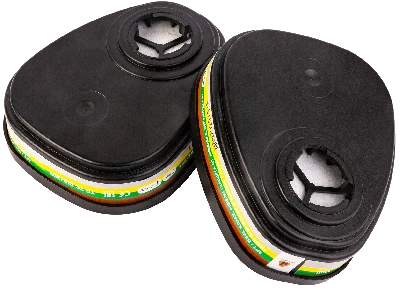 Фильтр противогазовый Jeta Safety для защиты от органических, неорганических, кислых газов и аммиака класса A1B1E1K1, в упаковке 2 шт