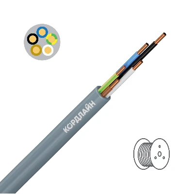 Кабель силовой КОРДЛАЙН ВВГнг(А)-LS 5х1,5ок(N,PE)-0,66     барабан ТРТС