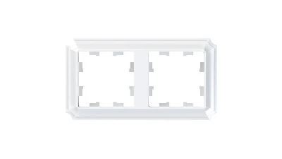 ATLASDESIGN ANTIQUE 2-постовая рамка, универсальная, БЕЛЫЙ Systeme Electric ATN100102