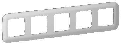 FLITE ARTISTIC Рамка 5-местная РУ-5-А-ФлА алюминий IEK