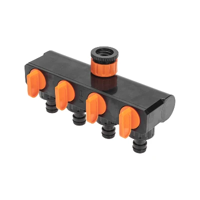 Разветвитель для шланга на 4 канала 1/2, 3/4 Четыре сезона REXANT 62-0225