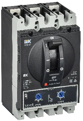 ARMAT Автоматический выключатель в литом корпусе 3P типоразмер A 35кА 63А расцепитель термомагнитный регулируемый IEK AR-MCCB-3A-035-0063A-ATUC