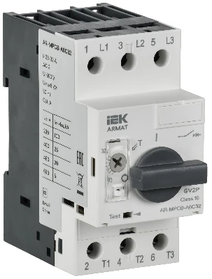 Автоматический выключатель защиты двигателя ARMAT A6 GV2P 23-32А IEK