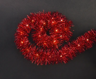 Гирлянда новогодняя светодиодная NGF-D047-01 мишура красная Navigator Group 95063 30618