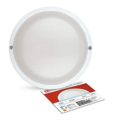 Светильник светодиодный герметичный СПП 25465-КРУГ 25Вт 6500К 2250Лм IP65 175мм IN HOME