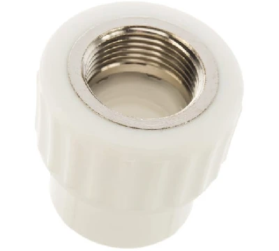 Муфта комбинированная 32 х 1' ВР полипропиленовая PPR белая Valfex 10129032