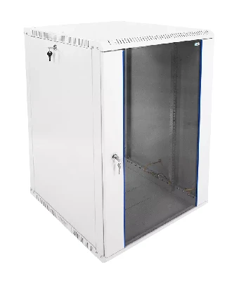 Шкаф телекоммуникационный настенный разборный 15U (600х650) дверь стекло ЦМО ШРН-Э-15.650