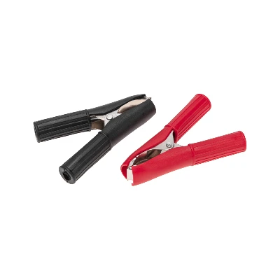 Зажим крокодил в изоляторе, длина 75 мм, ток 30A, 2 шт., пакет БОПП,