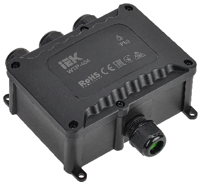 Коробка распред. герметичная WTP-404 4 ввода IP68 IEK UWB10-O-450-41-04-68