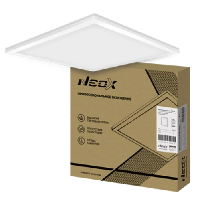 Панель светодиодная универсальная ДВО-02 4040-ОПАЛ 40Вт 230В 4000К 595х595мм NEOX