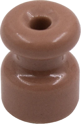 Изолятор для наружного монтажа R, керамика, цвет капучино (50 шт/уп)