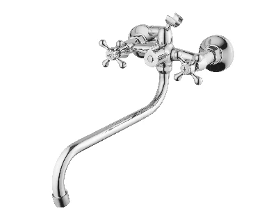 Смеситель для ванной двухвентильный L2002HC_Fri