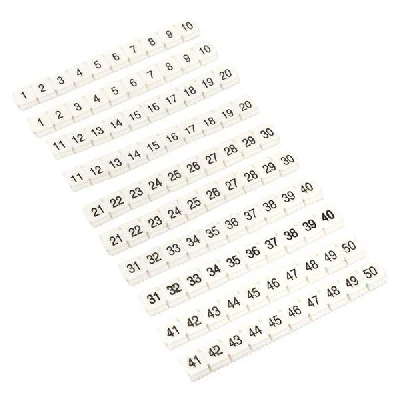 Маркеры для JXB-ST 2,5 NLPE с нумерацией 1-50 (100шт.) EKF zb-st-2.5-nlpe-1-50