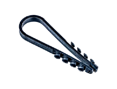 Дюбель-хомут для круглого кабеля черный 19-25 Jazzway (100 шт/уп)