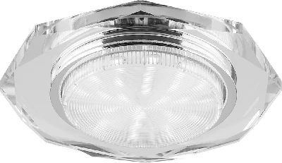 Светильник ДВО-15w GX53 без лампы прозрачный FERON 4020-2 прозр. 20148