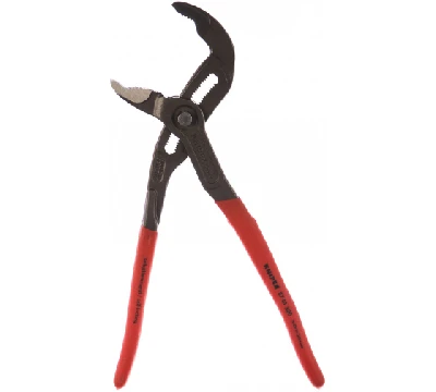 Клещи переставные COBRA сантехнические с фиксатором 70 мм (2 3/4) под ключ 60 мм L-300 мм Cr-V серые обливные рукоятки KNIPEX KN-8701300