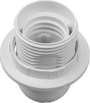 Патрон люстровый Е27 пластик с кольцом белый Navigator Group 71603 19525