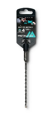 Бур по бетону SDS-plus 4х160/100 мм, напайка с центром, 2 спирали