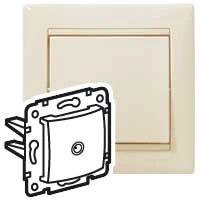 VALENA Розетка телевизионная TV оконечная в рамку 10дБ слоновая кость Legrand 695617