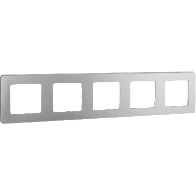 Рамка 5 постов INSPIRIA алюминий Legrand 673972