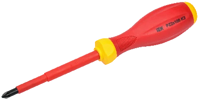 Отвертка диэлектрическая PZ2х100 K3 ARMA2L 3 IEK A2L3-SC30-K3-PZ-20-100