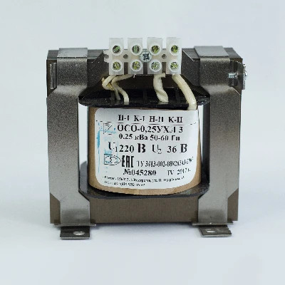 Трансформатор напряжения понижающий ОСО-0.25-09 УХЛ 3 380/220 ФКУ ИК-1 (Кострома) ОС0000002221