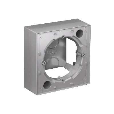 Коробка ATLASDESIGN для наружного монтажа алюминий