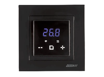 Терморегулятор для теплого пола ДЕВИ Classy программируемый c Wi-Fi, с датчиком пола, черный, 16А ДЕВИ (DEVI) 140F1069R