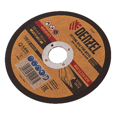 Круг отрезной по металлу, 125 х 1,0 х 22,2 мм, WA60TBF