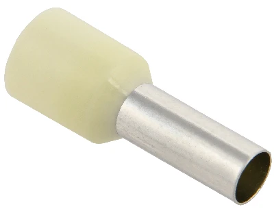 Наконечник кабельный НШвИ 10-12 слоновая кость Е1012 (100шт) IEK UGN10-010-07-12