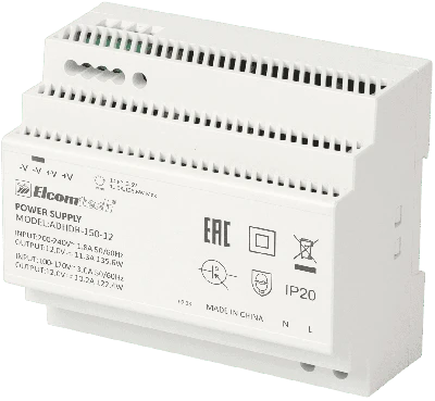 Источник питания на DIN рейку  AC/DC 135W вход 100-240V,выход 12V 11,3A AD