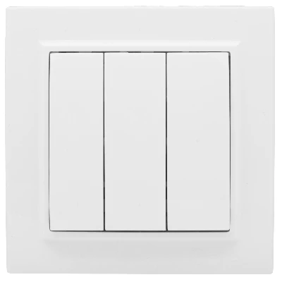 Выключатель Минск 3-клавишный СП 10А белый EKF ERV10-024-10