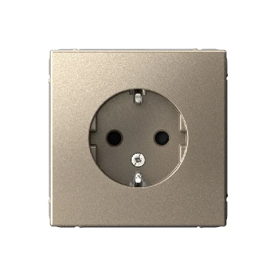 ARTGALLERY розетка с заземлением со шторками, 16А, механизм, шампань Systeme Electric GAL000545