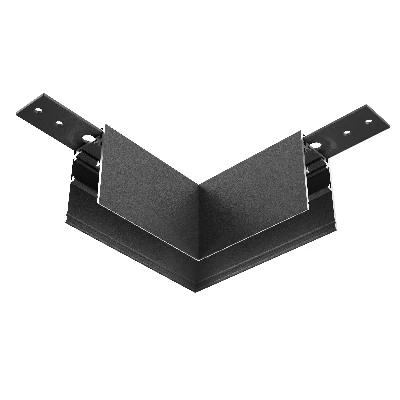 Коннектор угловой Exility накладной черный