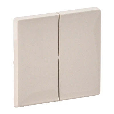 Valena LIFE Лицевая панель для двухклавишного выключателя Слоновая кость Legrand 755021