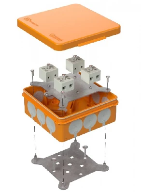 Коробка огнестойкая для о/п двухкомпонентная 60-0303-FR6.0-8 Е15-Е120 100х100х40 Промрукав