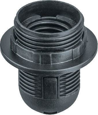 Патрон люстровый Е27 пластик с кольцом черный Navigator Group 61351 20604