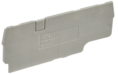 Заглушка для CP-MC 3 вывода 4мм2 серая IEK YCT22-00-3-K03-004-ZGL